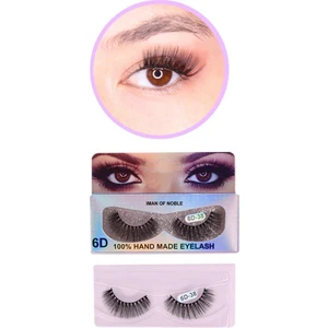 Iman Of Noble 6d-38 Açık Göz Ambalajlı Profesyonel Kendinden Yapışkanlı Takma Kirpik 2'li