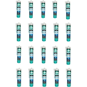 Akvaryum Silikonu 340 Gr. Şeffaf (20 Adet)