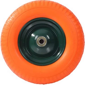 Rulmanlı Patlamaz Pu El Arabası Tekeri 3.50-7