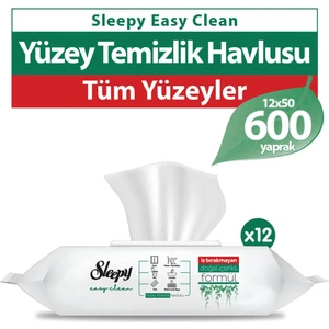 Easy Clean Yüzey Temizlik Havlusu&Mendili 12X50 (600 Yaprak)
