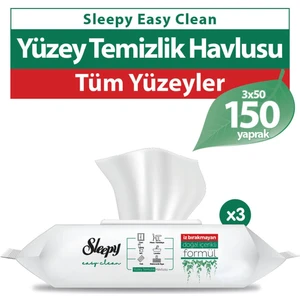 Easy Clean Yüzey Temizlik Havlusu&Mendili 3X50 (150 Yaprak)
