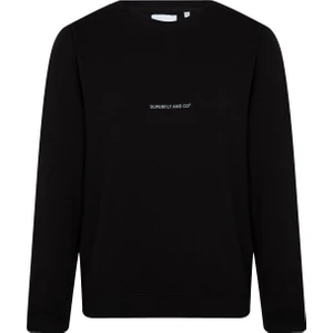 Men Sweat Siyah Erkek Sweatshirt 23152-02