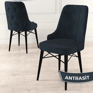 Concept Araz Serisi  Babyface Ithal Kumaş Sandalye  Siyah Gürgen Ayak 1 Adet