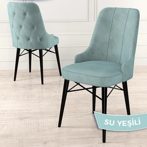Concept Araz Serisi  Babyface Ithal Kumaş Sandalye  Siyah Gürgen Ayak 1 Adet