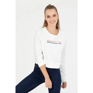 U.S. Polo Assn. Kadın Ekru Sweatshirt 50261238-VR019