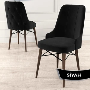 Concept Araz Serisi  Babyface Ithal Kumaş Sandalye  Ceviz Gürgen Ayaklı 1 Adet Sandalye