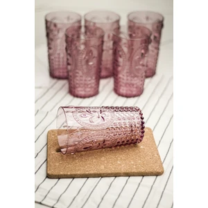 EW's Kitchenware Akrilik Mürdüm 6 LI Uzun Bardak & Su Meşrubat Bardağı 750 ml ( Cam Değildir )