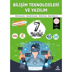Sıfırbir Yayınları 7.sınıf Bilişim Teknolojileri ve Yazılım Kitabı