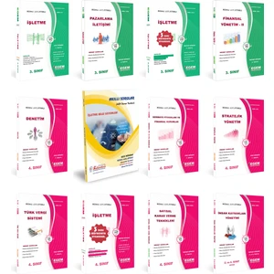 Egem Eğitim Yayınları Açık Öğretim (AÖF) İşletme 3 ve 4. Sınıf Güz Bahar 5,6,7,8 Dönem Konu Anlatımlı Soru Full Set