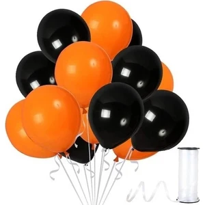 Çıtı Pıtı Store Balon Turuncu Siyah 20 Adet