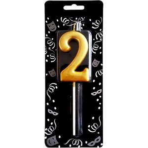 Çıtı Pıtı Store 2 Rakam Mum Altın