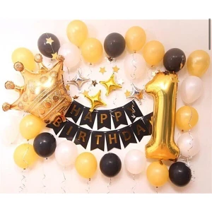 Çıtı Pıtı Store 1 Yaş Happy Birthday Balon Seti- Doğum Günü Balon Seti