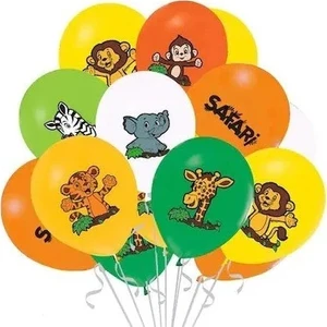Çıtı Pıtı Store Safari Baskılı Balon Seti 10'lu