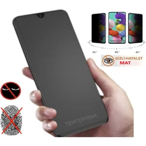 Realme C21 Mat Hayalet Privacy Tam Kaplayan  Cam Seramik Nano Ekran Koruyucu