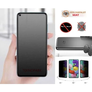 Oppo A55 Mat Hayalet Privacy Tam Kaplayan  Seramik Nano Ekran Koruyucu