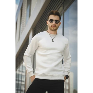 Gomez Fitted Üç Iplik Şardonlu Pamuklu Bisiklet Yaka Sweatshirt