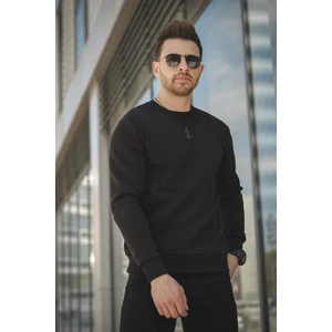 Gomez Fitted Üç Iplik Şardonlu Pamuklu Bisiklet Yaka Sweatshirt