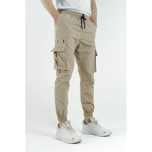 Pietro Slim Fit Kort Paraşüt Kargo Cepli Erkek Eşofman Alt