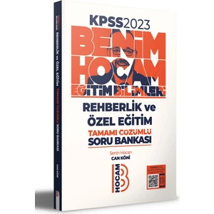 Benim Hocam Yayınları 2023 KPSS Eğitim Bilimleri Rehberlik ve Özel Eğitim Tamamı Çözümlü Soru Bankası