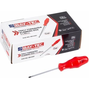 Bay Tec Baytec Tornavida Düz 3X80MM Klemens MK4461 9034