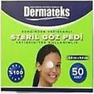 Göz Pedi Kendinden Yapışkanlı Steril Beyaz Yetişkin - 6,5 Cm X 9,5 Cm -  50 Adet