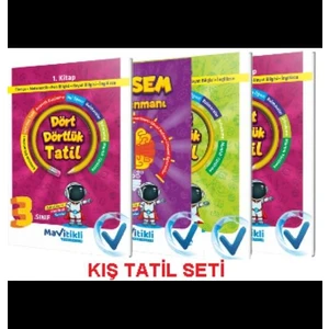 Mavitikli Yayıncılık 3. Sınıf Dört Dörtlük Tatil Kitabı