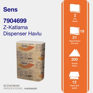 Havlu Z Katlama 200 Lü x 12 Paket