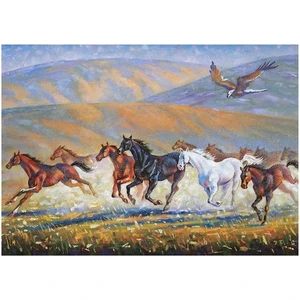 Keskin Color Kartpostalcılık A.Ş. Keskin 34*49 500 Lü Yapboz Bozkırda Atlar