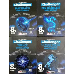 Kafa Dengi Yayınları  8.Sınıf LGS Challenger 4'lü Soru Bankası Seti