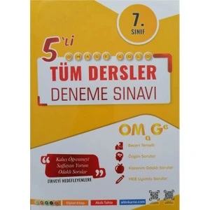 Nartest 7. Sınıf Omage Gold 5'li Tüm Dersler Deneme Seti - Nartest 7 Deneme