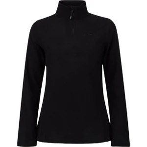 Pinna Yarım Fermuarlı Kadın Polar Sweatshirt Siyah