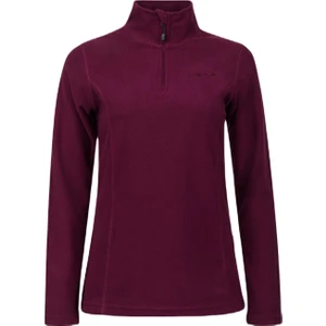 Pinna Yarım Fermuarlı Kadın Polar Sweatshirt Mor