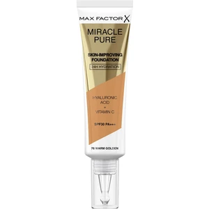 Max Factor Fondöten Miracle Pure Foundation Warm Golden No: 76