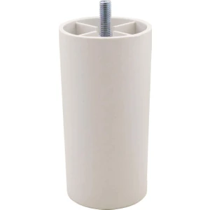 Mobilya Baza Koltuk Ayak Silindir Kanepe Destek Ayağı Beyaz 12 cm