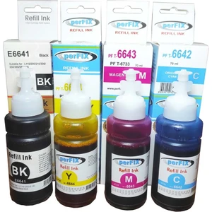 Epson Uyumlu T6641 - 6731 Set Şişeli Mürekkep