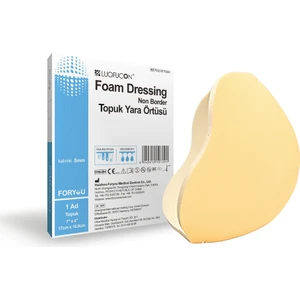 Luofucon® Köpük Foam Topuk Yara Örtüsü Dirsek Pansumanı  Ayak Ped, 1 Adet