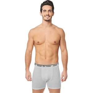 Seher Yıldız 6'lı Paket Erkek Likralı Elastan Boxer Külot  Gri