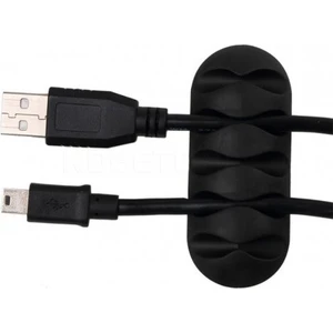 Kablo Tutucu 5 Kanallı 3'lü Siyah Andela