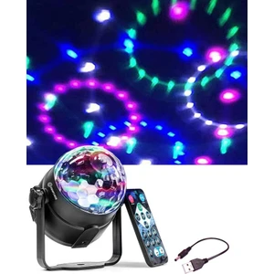 Oynar Başlı Renkli LED Işıklı Bluetooth Özellikli Sese Duyarlı Disko Topu