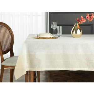 English Home Luxe Linen Look Polyester Masa Örtüsü 150 x 200 cm Bej