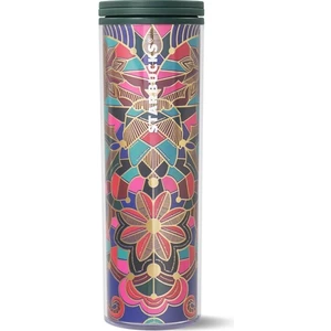 Starbucks® Renkli Desenli Plastik Termos - 473 ml - 11137063
