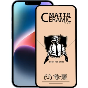 iPhone 14 Plus (Max) Uyumlu Tam Kaplayan Mat Seramik Nano Esnek Ekran Koruyucu Cam
