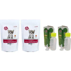 Yavru Kedi Süt Tozu 2 Adet + Biberon 60 Ml Biberon 2 Adet