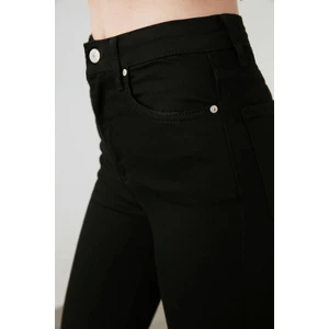Ispanyol Paça Flare S.i.m.s.i.y.a.h Renk Solmaz Siyah Jeans