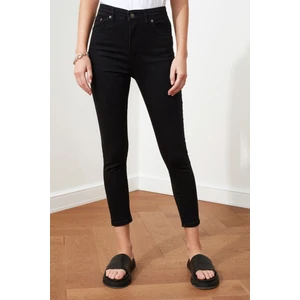 Renk Vermeyen Simsiyah Skinny Jeans Dar Paça Dar Kalıp Kot Pantolon