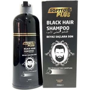 Softto Plus Beyaz Ve Gri Renklere Karşı Etkili Siyah Renk Veren Kapatıcı Şampuan 350 Ml