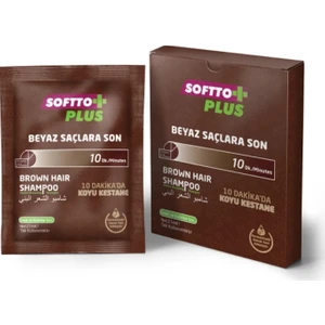 Softto Plus Beyazları Ve Grileri Kapatan Kahverengi Şampuan 21 Ml