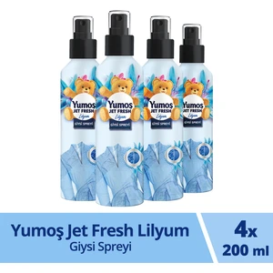 Jet Fresh Giysi Spreyi Lilyum 200 ml X4 Adet