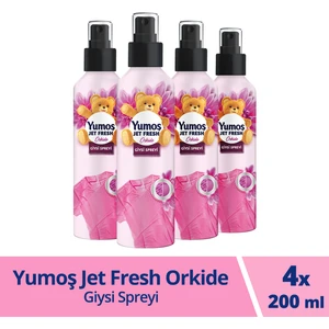 Jet Fresh Giysi Spreyi Orkide 200 ml X4 Adet