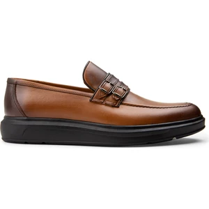 Hakiki Deri Taba Rengi Comfort Erkek Loafer